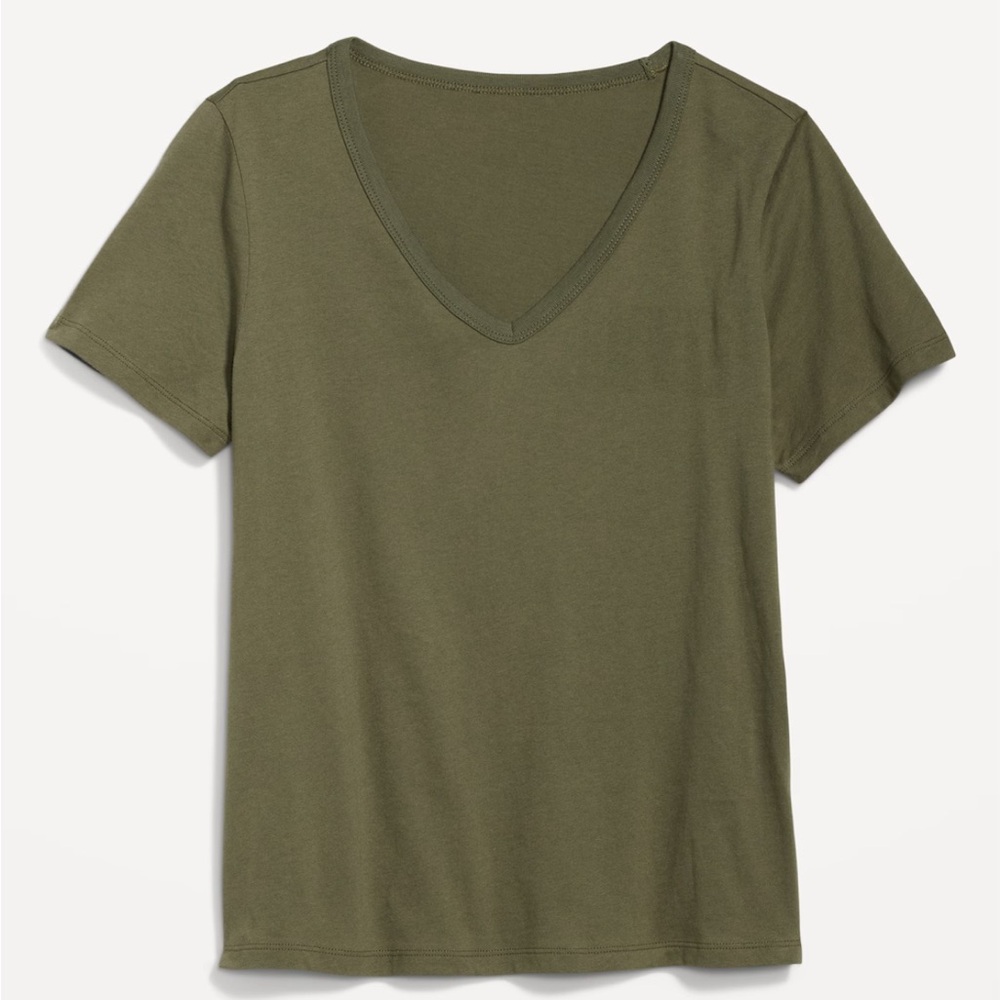 NWT Old Navy EveryWear V-Neck T-Shirt Green